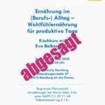 !!!ABGESAGT!!!!    Ernährung für Berufstätige (Kochkurs)     !!!ABGESAGT!!!!
