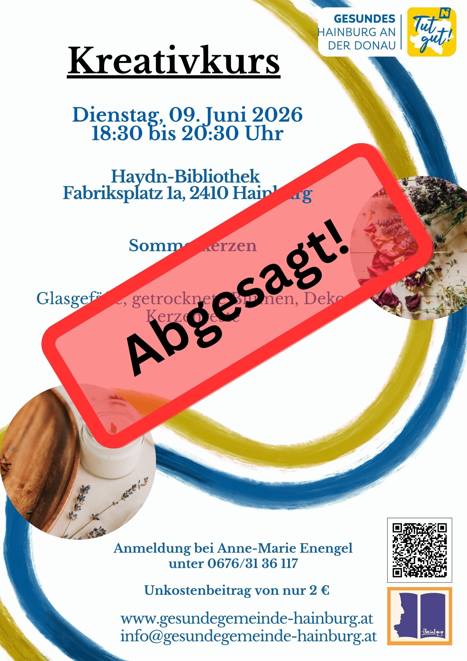 Kreativkurs Juni  ABGESAGT