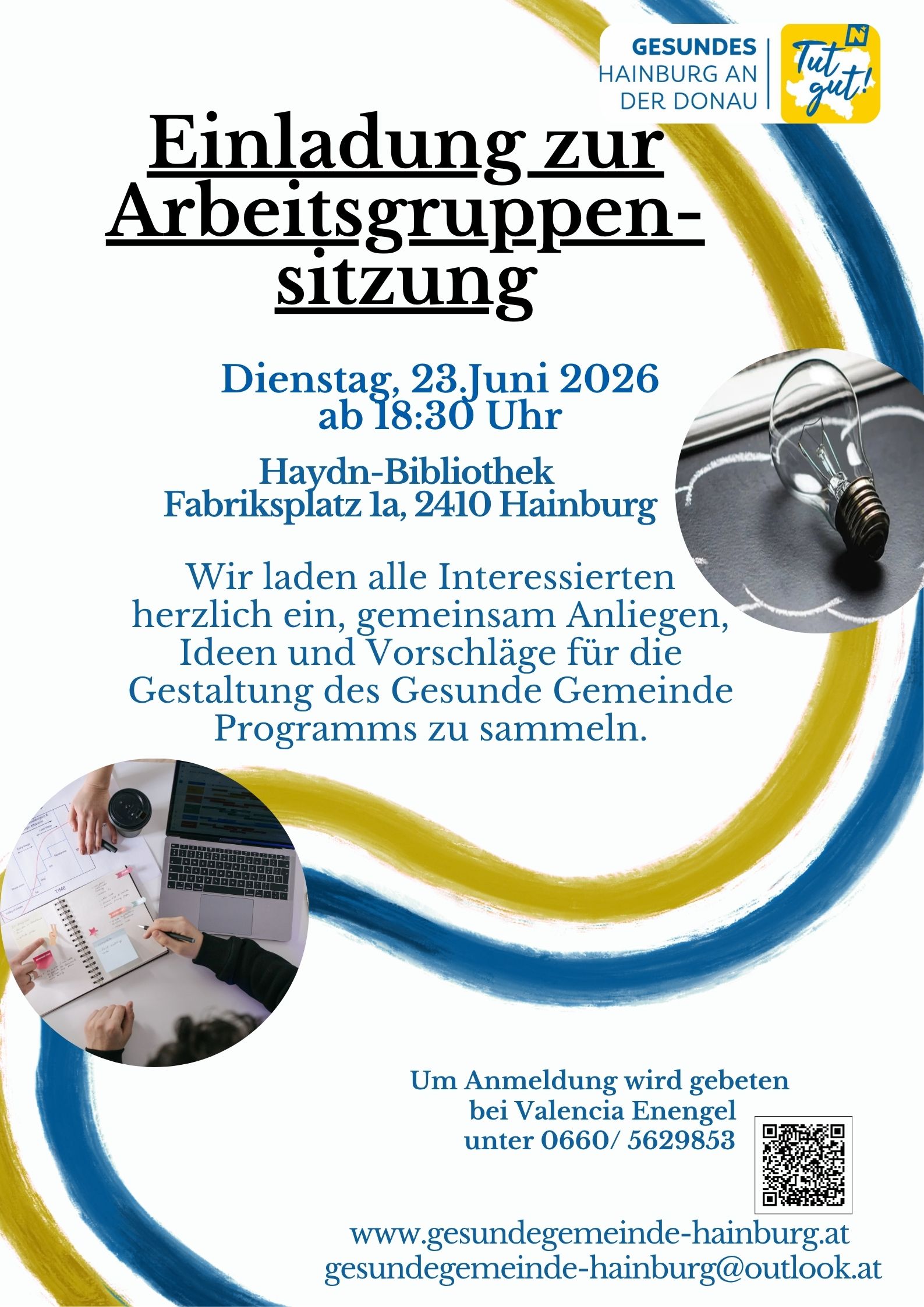 Einladung zur Arbeitsgruppensitzung