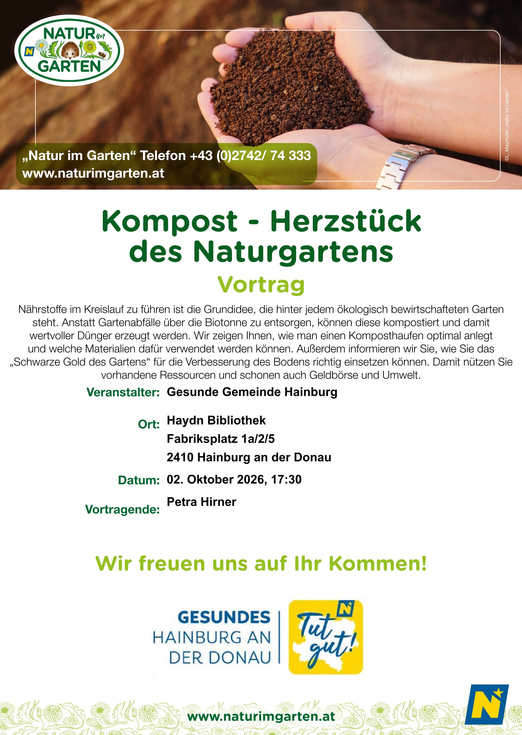 Kompost - Herzstück des Naturgartens