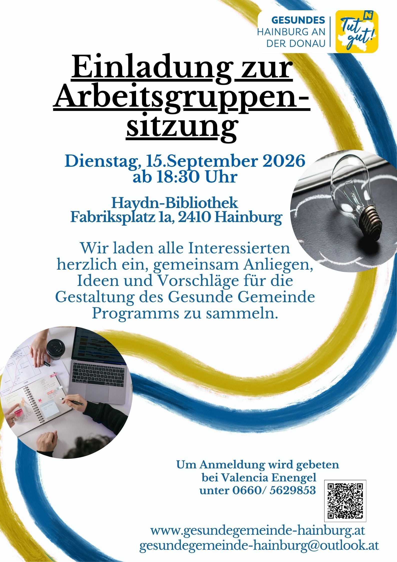 Einladung zur Arbeitsgruppensitzung